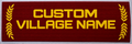 Custom Village Name - Village Car Decal Sticker